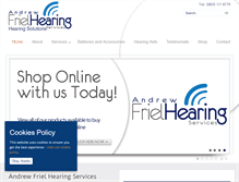 Tablet Screenshot of frielhearing.com